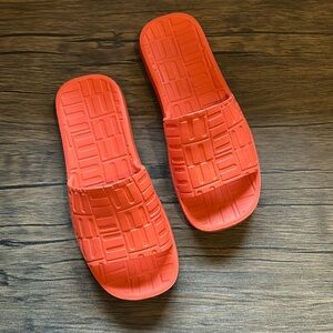 MANGO WOMEN'S RUBBER SLIDE SANDALS